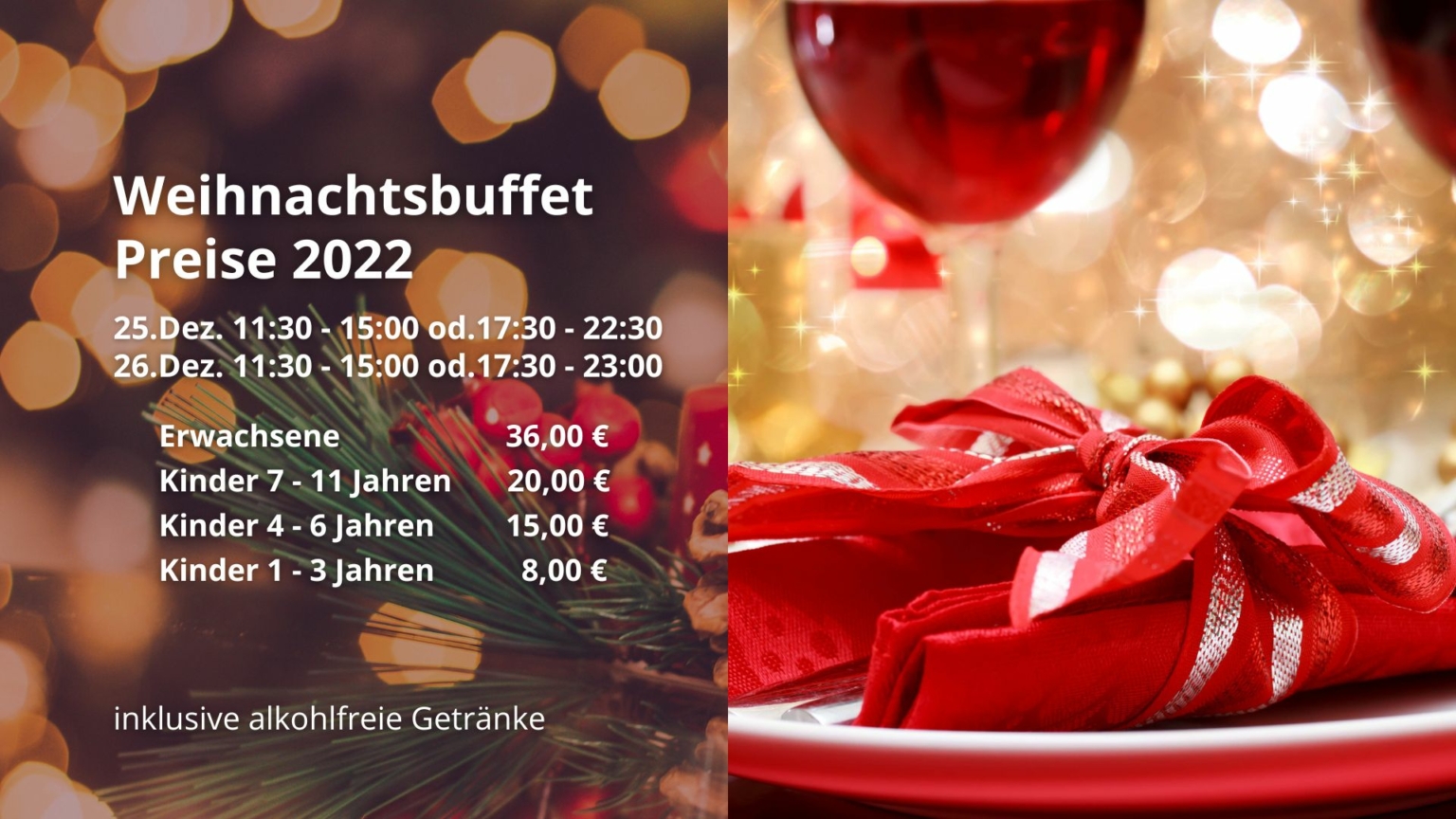 Weihnachtsessen Leipzig – Weihnachten in Leipziger Gopalast Restaurant